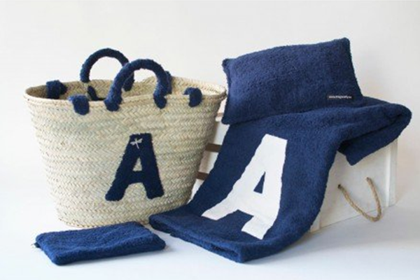 capazo y toalla a juego